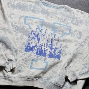 VTG Galt Sand Yale University Sweatshirt Acid Wash Collegiate Mens Large